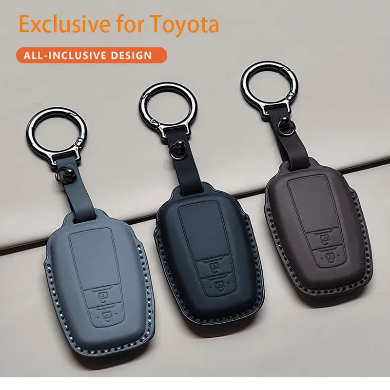 Premium PU Leather Car Remote Key Case Cover