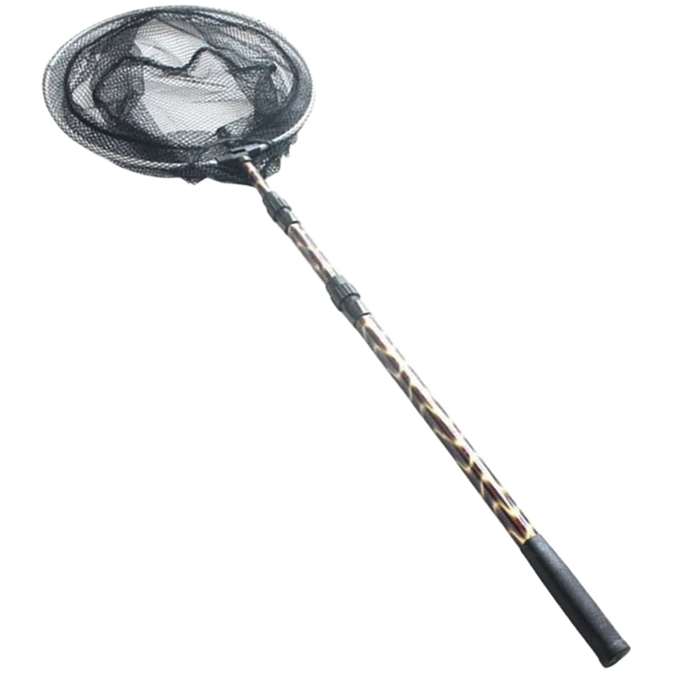 Épuisette de pêche télescopique de 50 cm avec filet pliable pour adultes et enfants - Sport