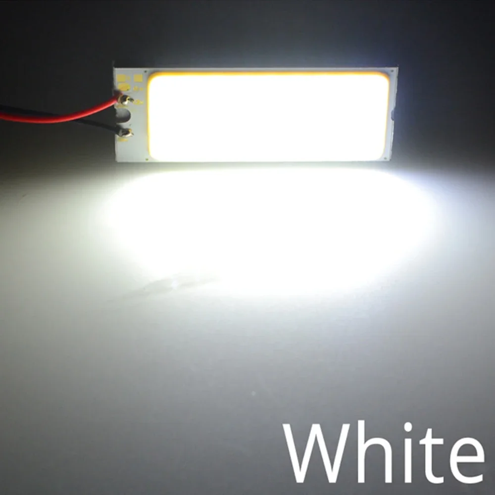 10X White Red T10 COB 36SMD Car Led W5w C5W License Panel Lamp Auto Door Bulb Reading Backup Dome Festoon Light Trunk Interior