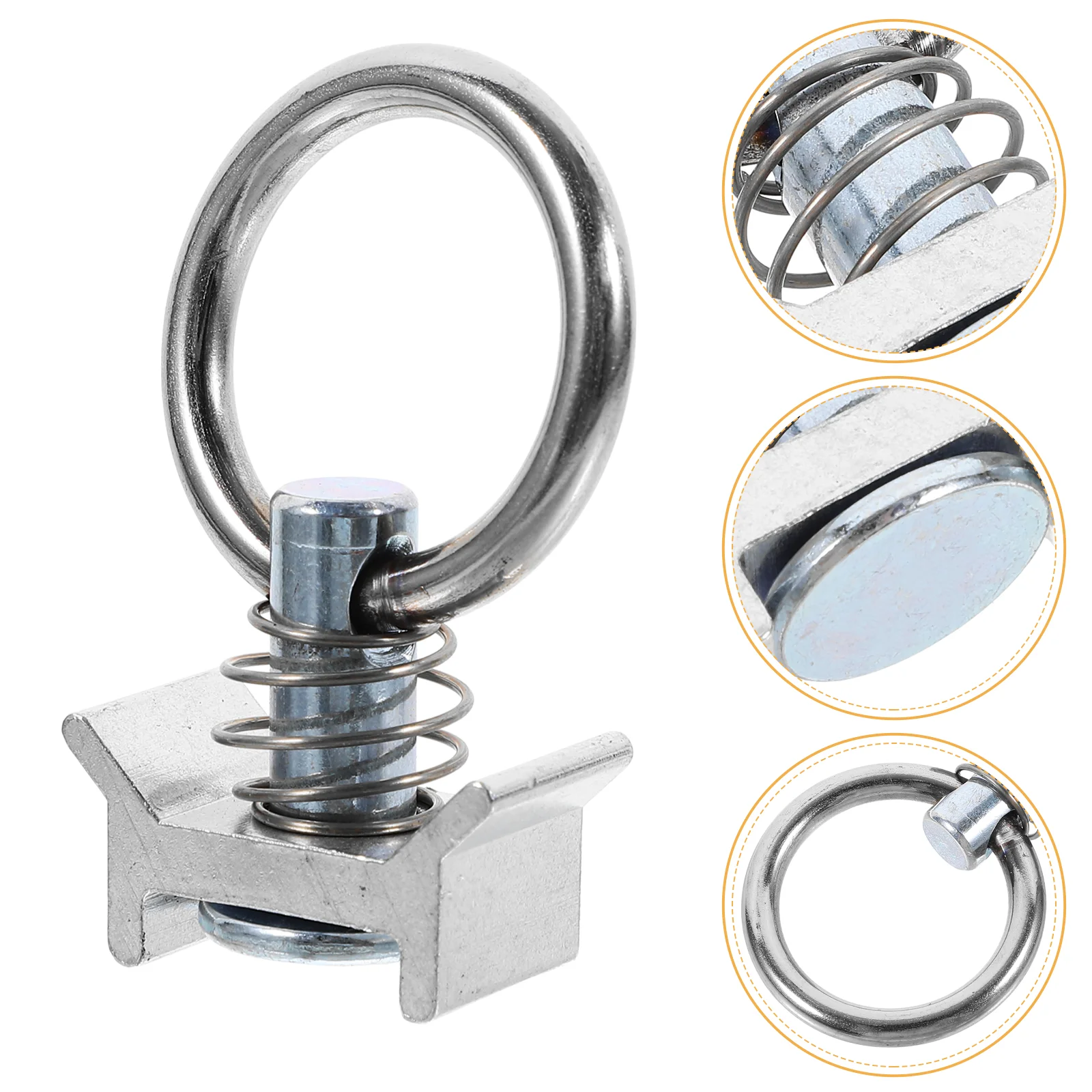 

10 Pcs Single Stud Rail Joint Track Steel Fitting Truck Accessories Bed Rails Guide Hook