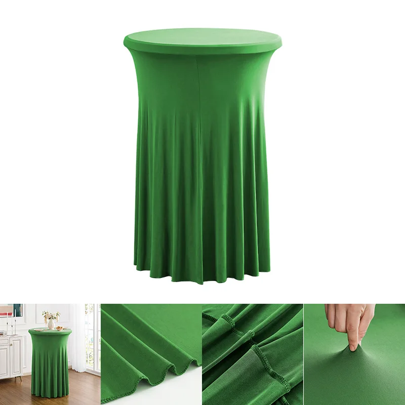 Commercial Elastic Round Cocktail Tablecloth 2