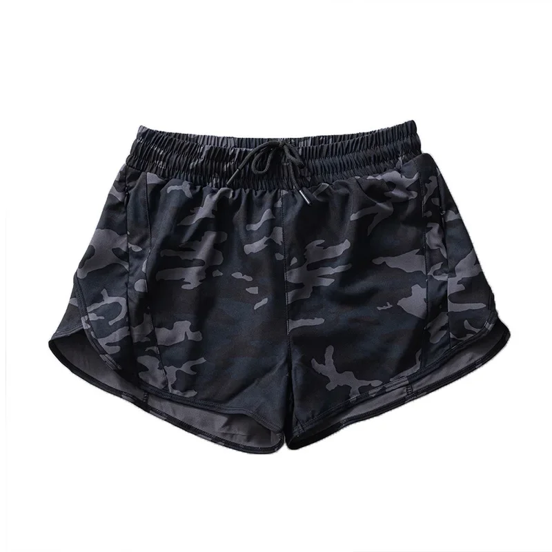 Summer New   Shorts Female Track That Camouflage Leopard Running Speed Dry Lining Leisure Yoga Speed Dry Rope