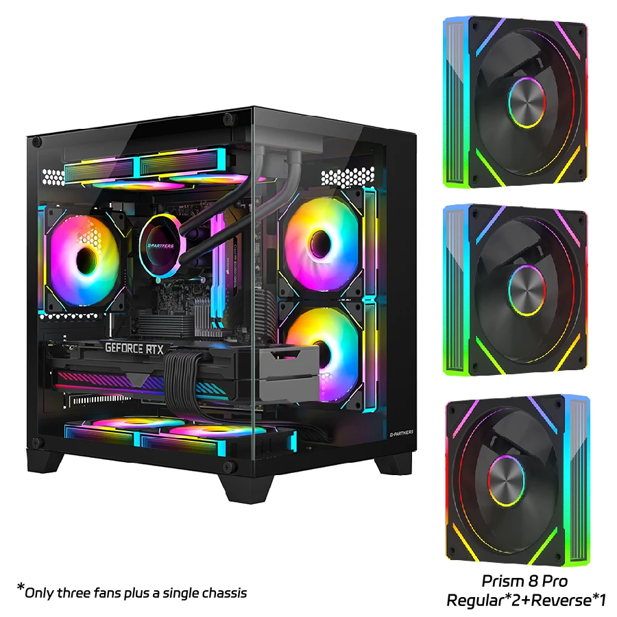 Корпус для ПК G-PARTNERS Xinrui X1 M-ATX Mini-ITX без A-pillar, панорамний, з видом на море, з водяним охолодженням 240, міні-панорамний корпус для комп'ютера