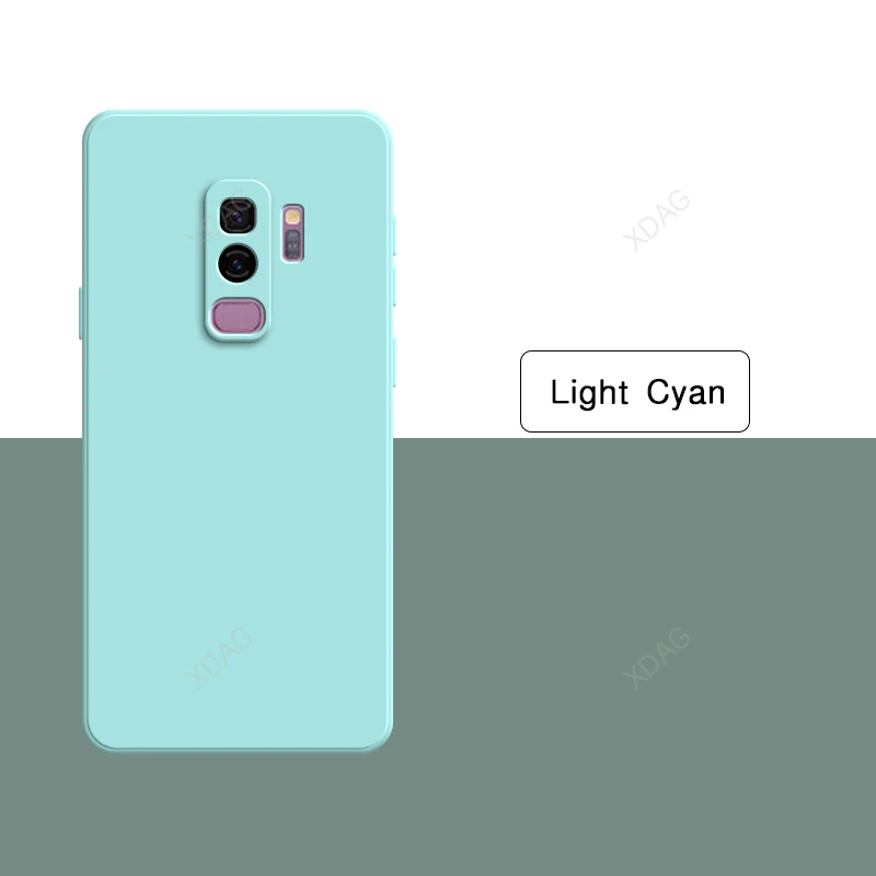Luxury Liquid Silicone Soft Candy Phone Case - Classic Square Design