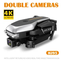 Drone de photographie aérienne pliable HJ95, avec télécommande WiFi à 6 canaux, Transmission d'image, 4K HD, quadrirotor de photographie aérienne 