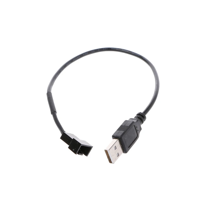 USB 2.0 A Male To 3-Pin/4-Pin Connector Adapter Cable For 5V Computer PC Fan