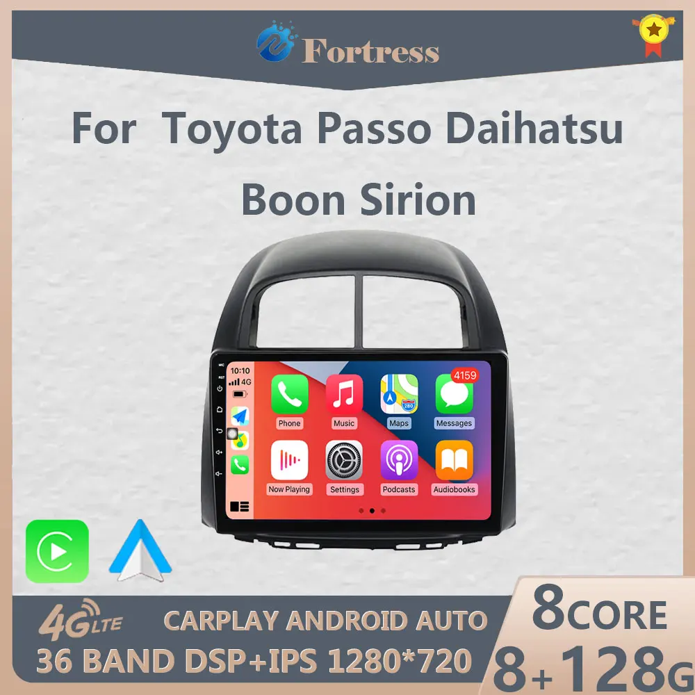 

carplay For Toyota Passo Daihatsu Boon Sirion Subaru Justy Perodua Myvi Android Car Radio DSP Multimedia Player Stereo GPS 2din