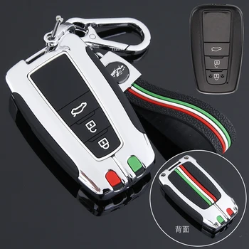 Custodia per chiave auto per Toyota Prius Camry Corolla C-HR CHR RAV4 Prado Izoa Levin Avalon 2018 2019 2020 copertura guscio di zinco - Custodia chiave auto per Toyota Prius Camry Corolla C HR CHR RAV4 Prado Izoa Levin