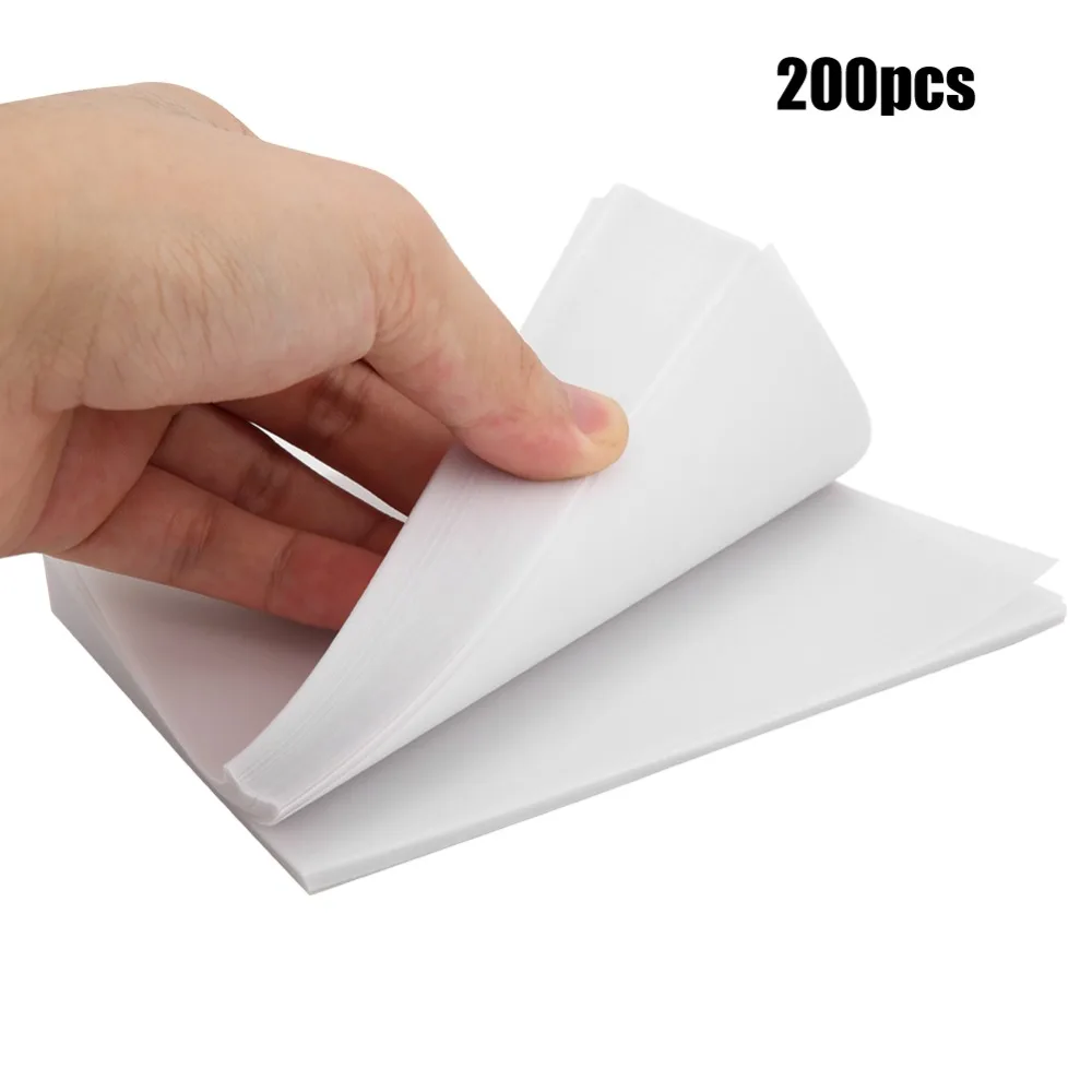 200PCS 반투명 야채 종이 코팅지 순수 목재 펄프 경량 종이 코팅지 A4 트레이싱 페이퍼 아티스트용