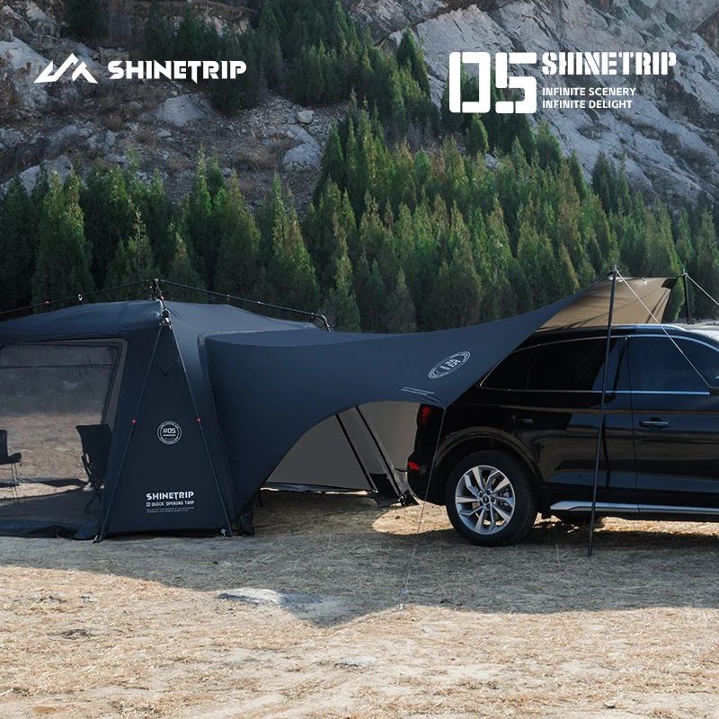 Shinetrip-キャンプ用の特大ドーム型テント,防水,日よけ
