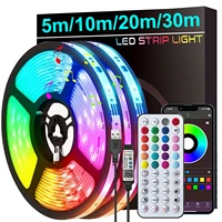 Bande lumineuse Led pour synchronisation de musique, avec contrôle par application, ruban lumineux Flexible pour décoration de fête à domicile, rétro-éclairage TV 1