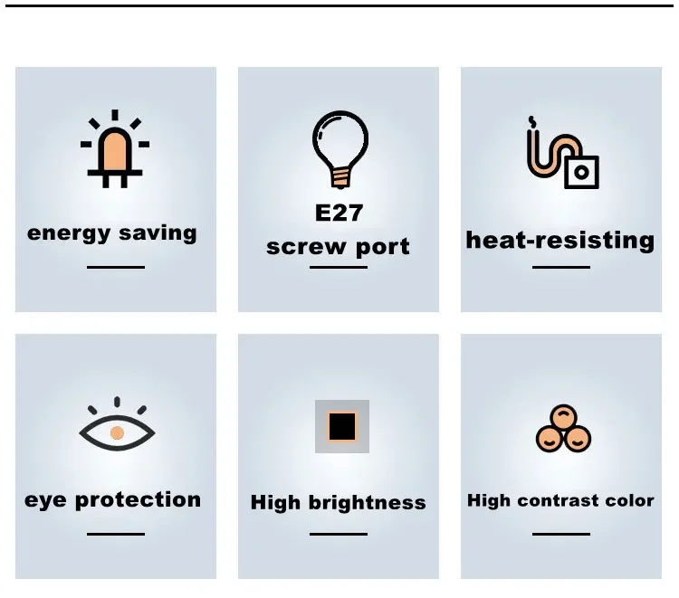 Description Picture 3 of itemSuper Spiral Light Bulb Energy-saving Lamps Tubes E27 5-65W Retro Decor Lamps Bright Bulbs AC220V LED Lamp Home Decoration