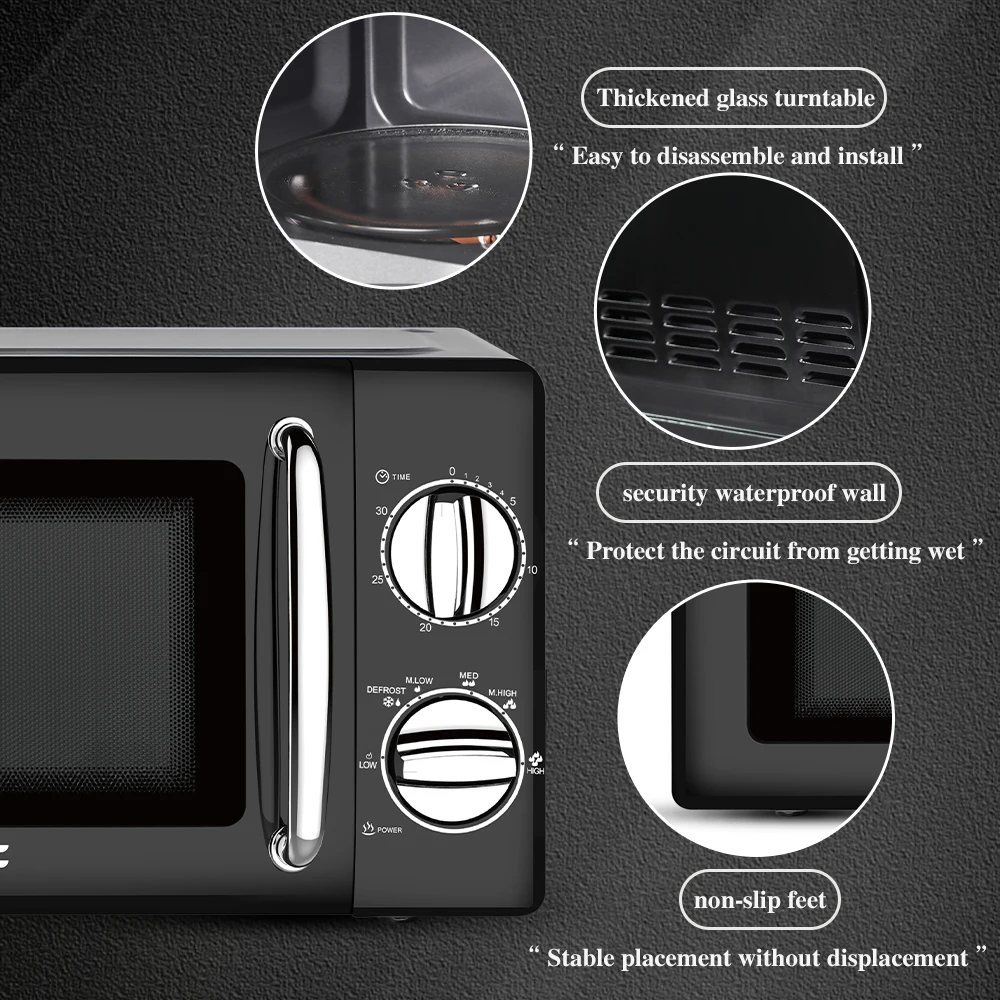 Hot Sell Intelligent Thawing Home Style Auto Cook & Reheat, Defrost, Cooking Functions Electric Smart Microwave Ovens 6