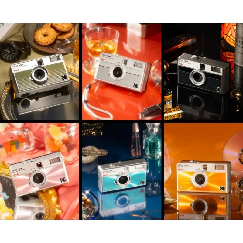 Original Kodak EKTAR H35 H35N Half Frame Camera 35mm Film Camera Reusable Film Camera With Flash Light Optional ColorPlus 200