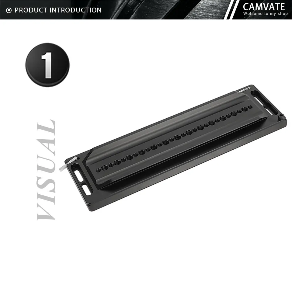 Multifunction Standard ARRI 12" Dovetail Bridge Plate With 1/4" Thread Screw For