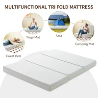 Hcore 1 PC Tri fold Memory Foam Mattress, 6 Inch Fold Up Mattress with Storage Bag, Full Folding Mattress for Floor, Guest Beds 5