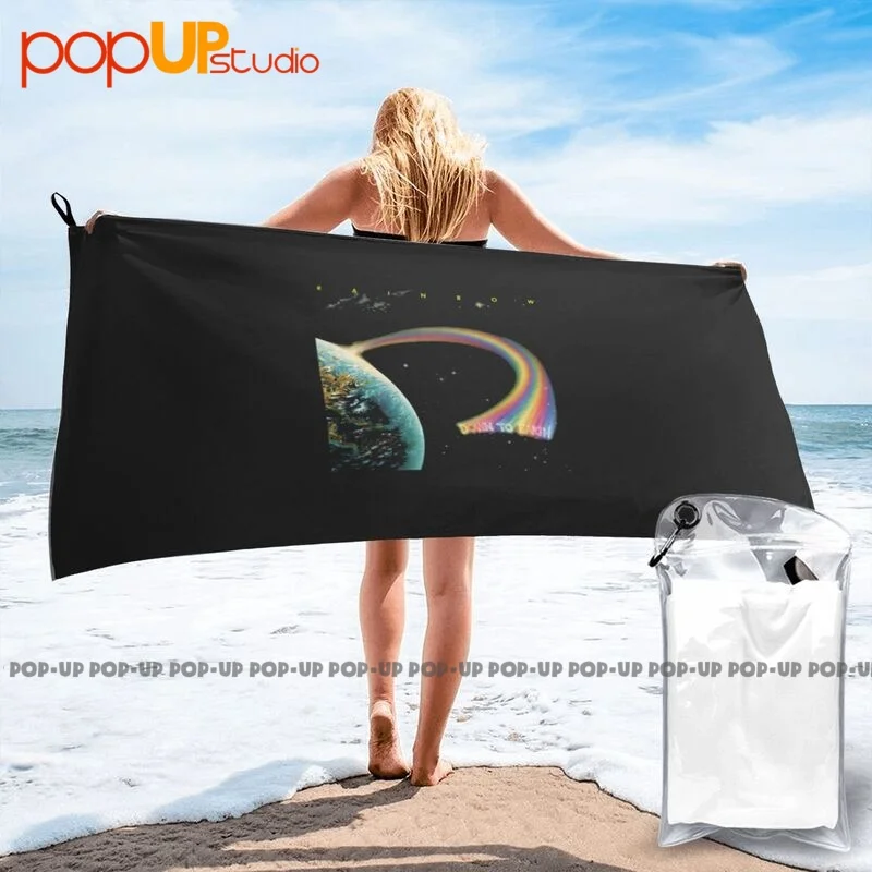 Rainbow Down To Earth Ritchie Blackmore Quick Dry Towel Large For Gym Microfiber Superfine Fiber