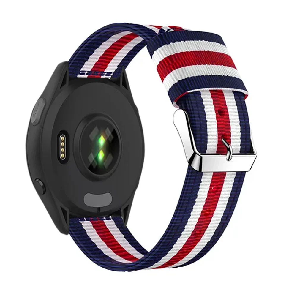 Fashionable Canvas Nylon Loop Strap – 22/20mm Adjustable Comfortable Band