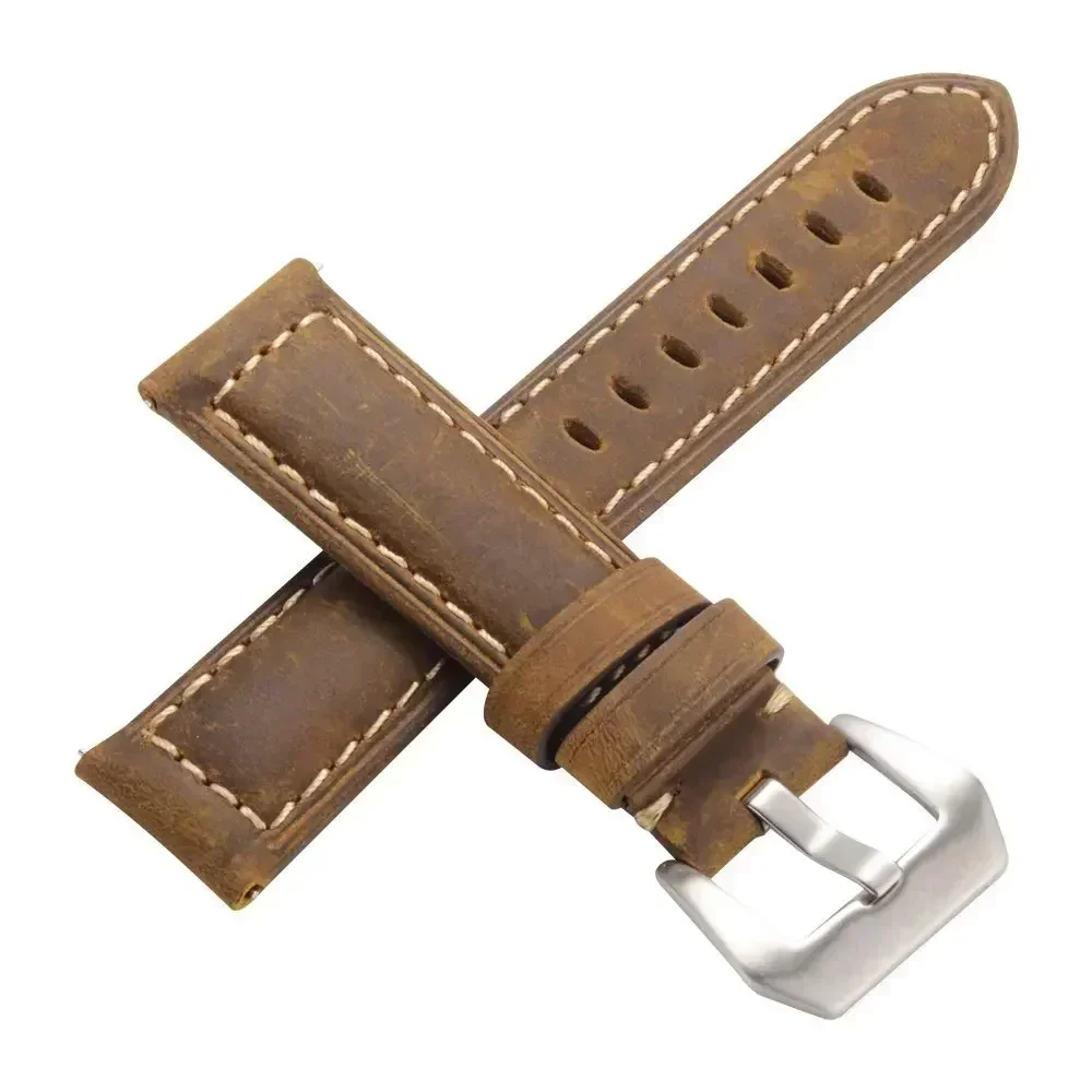 Quick Release Retro Leather Watch Straps - Genuine Quality Band