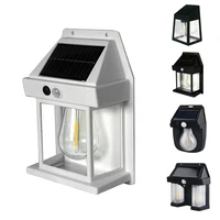 Powerful Bright Solar Wall Lamp Motion Sensor LED Solar Light 3 Lighting Modes Garden Porch Sunlight Street Path Yard Lanterns