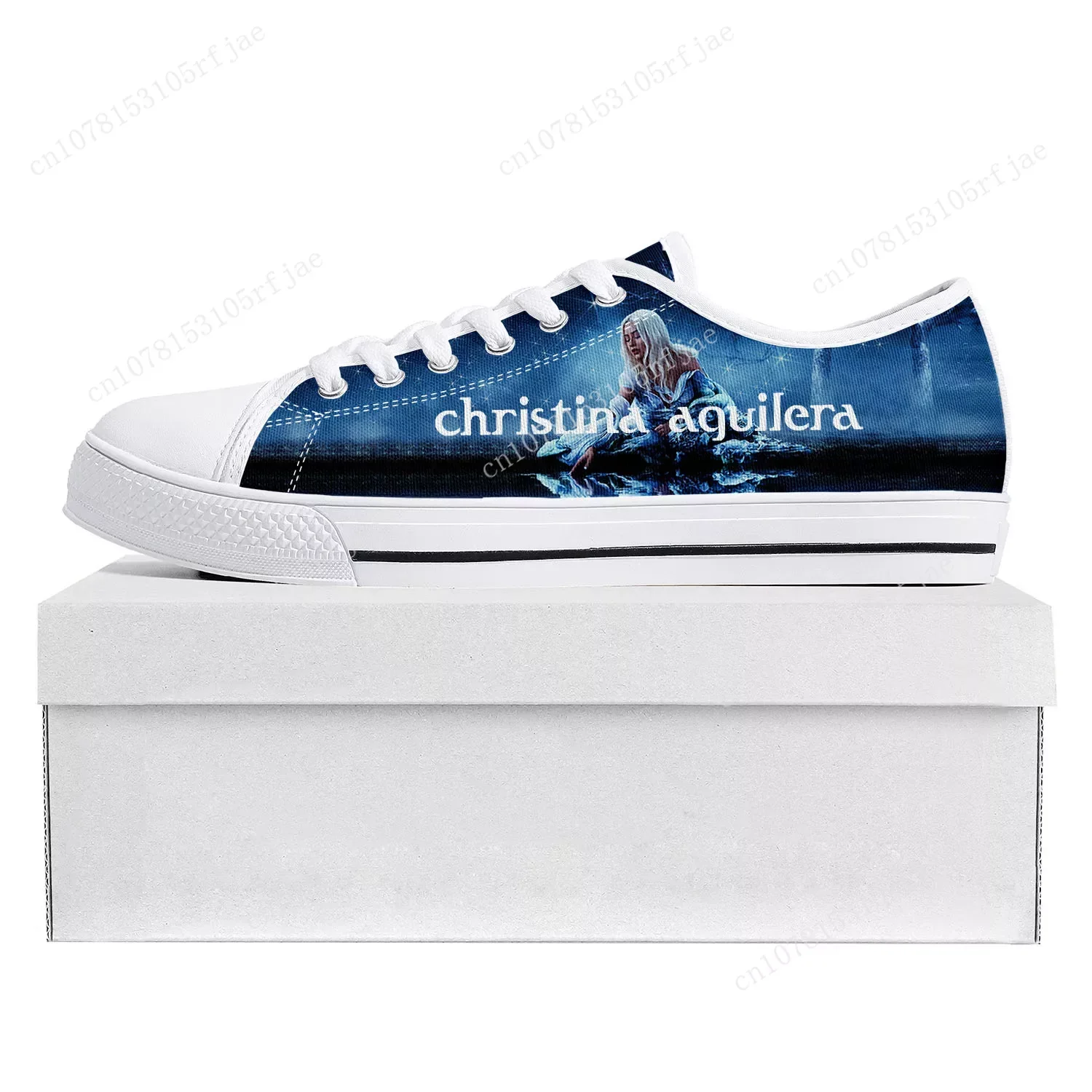 

Christina Aguilera Low Top High Quality Sneakers Mens Womens Teenager Canvas Customized Sneaker Casual Couple Shoes Custom Shoe