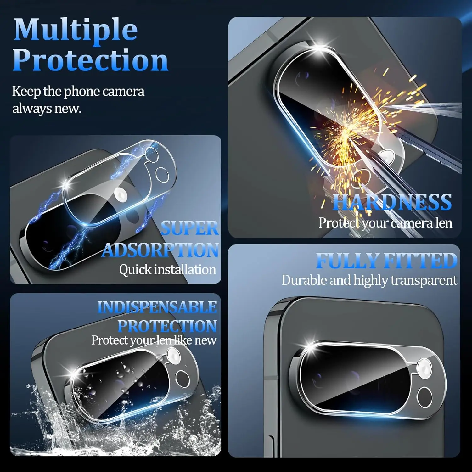 Camera Lens Protector for Google Pixel 10 9 8 7 Pro Camera Tempered Glass Len Protective Films for Pixel 10 9 Pro XL Pixel10 Pro