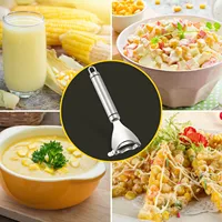Éplucheur de maïs pour outil de retrait de maïs sur l'épi, poignées de cuisine en acier inoxydable, raboteuse de maïs, coupe-noyaux 6