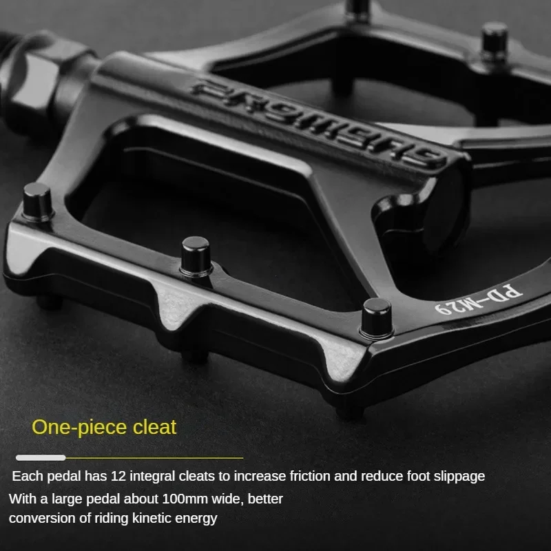 Pedale per bicicletta MTB Cuscinetto DU antiscivolo Pedali ultraleggeri ad alta resistenza Pedali con piattaforma larga Accessori per mountain bike - immagine 5