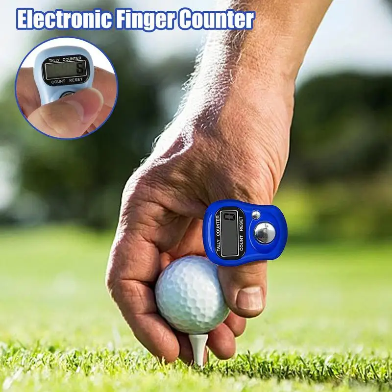 LCD Digital Finger Counter With Finger Ring Electronic Digital Display Counter For People Lap and Knitting Muslim Prayer hand tally counter electronic counter