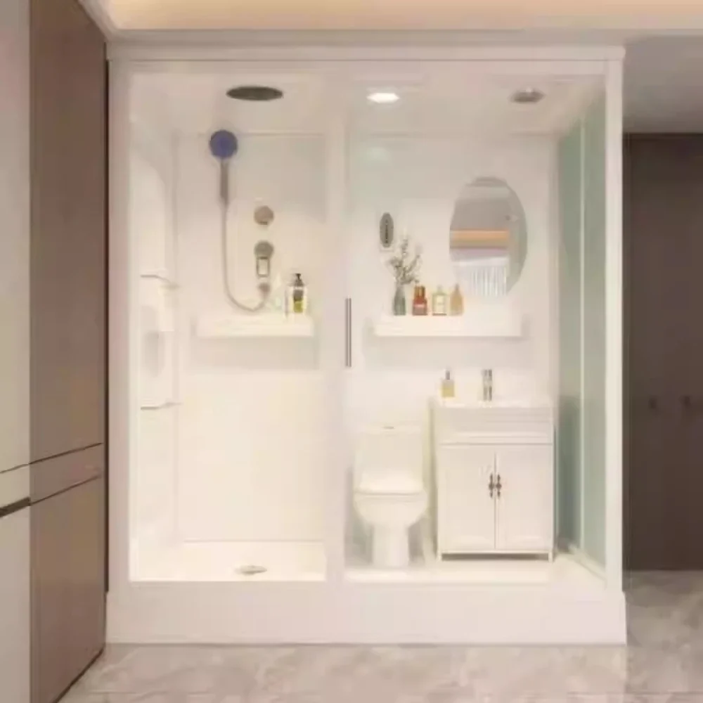 Toilet with Squatting Pit, Integrated Shower Room, Integrated Bathroom, Mobile Toilet, Squatting Shower Room