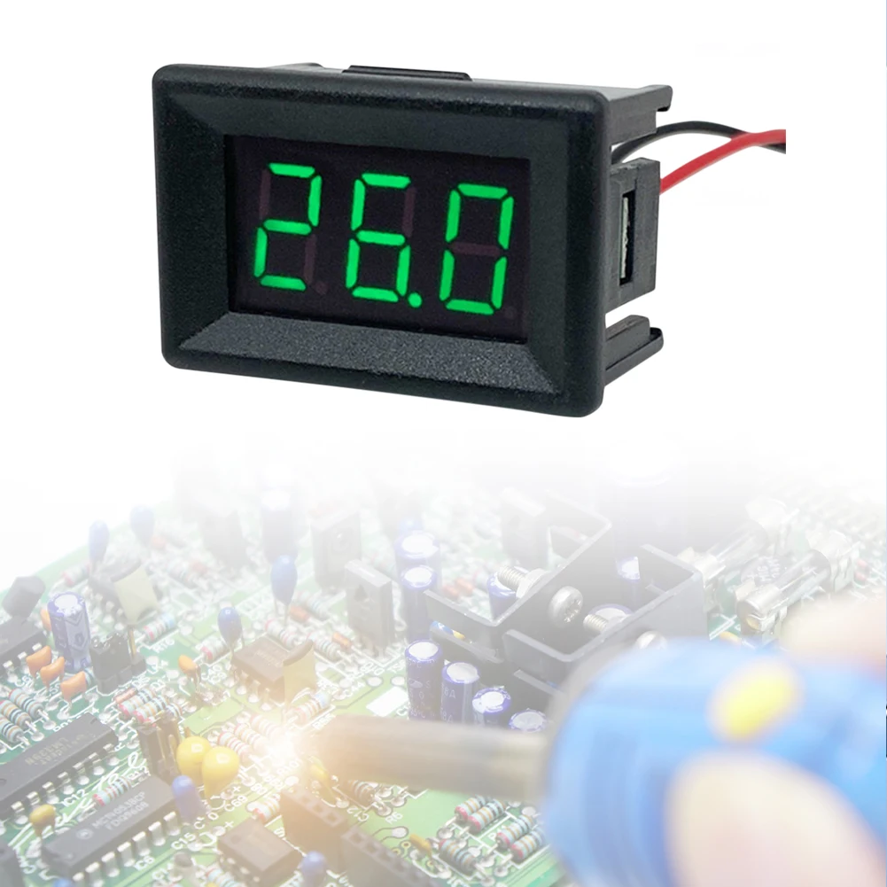 Digital LED Display Panel Voltmeter for Car Motor Vehicle Tools