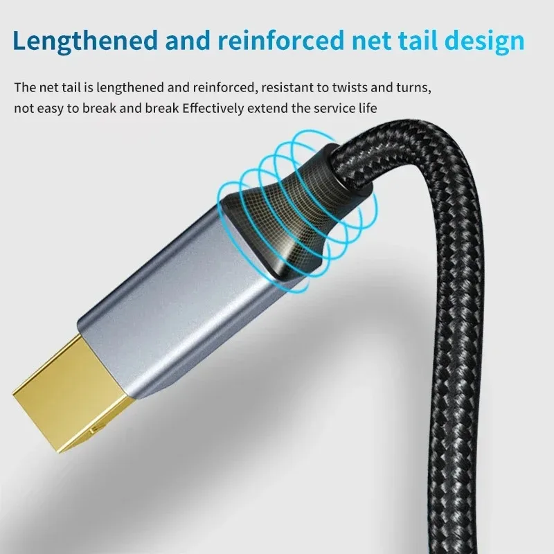 USB C to USB B 2.0 Printer Cable Electronic Organ Cable Type C USB B for Computer Laptop Phone to Fax Machine Scanner Universal - 6