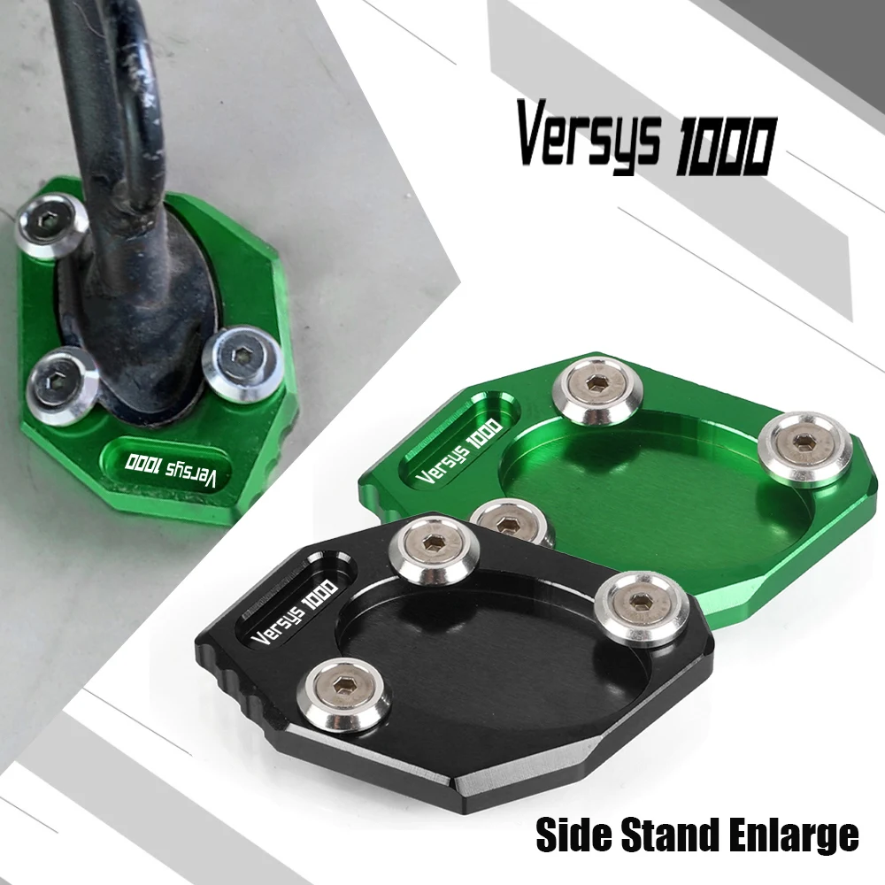 

VERSYS1000 Motorcycle VERSYS-1000 Kickstand Foot Side Stand Enlarge Extension Pad CNC For Kawasaki Versys 1000 2012 2013 2014