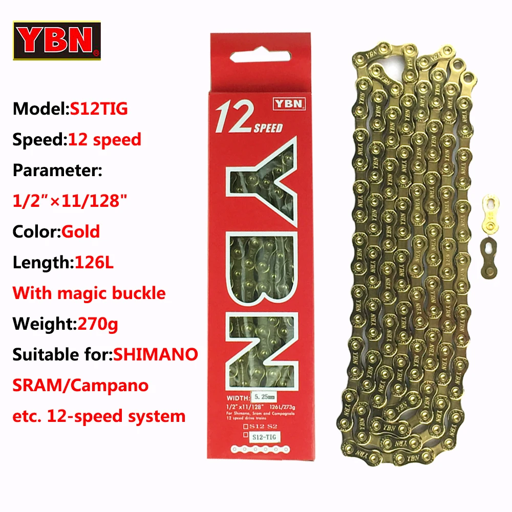 YBN Bicycle Bike CHAIN 1/2X3/32/116 S50 5,6,7/SPEED