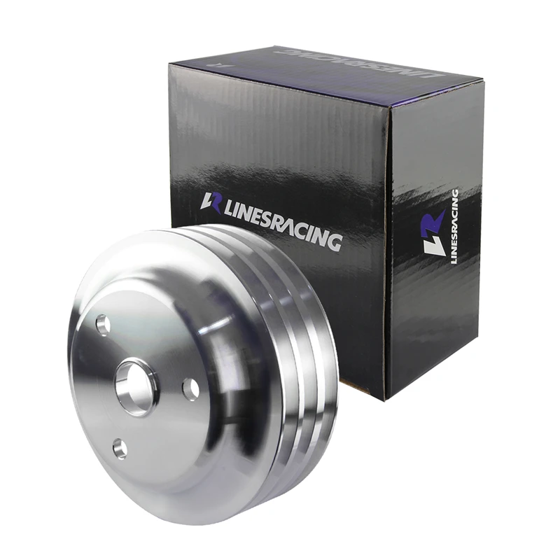 Fit for Small BlockChevy LWP Aluminum 3 Groove Crankshaft Pulley Long Water Pump For Small Block Chevy 350 Crank