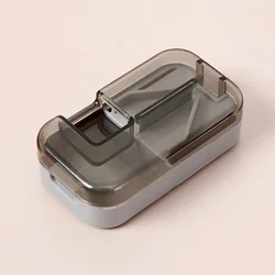 Compact Travel Pill Organizer with Multiple Compartments (Grey)