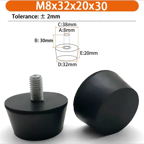 M6 M8 M10 Rubber Adjustable Feet Pad Feet Pad With Screw Table Chair Balck Leveling Foot Pad Furniture Leg Anti-shock Protection - Image 43