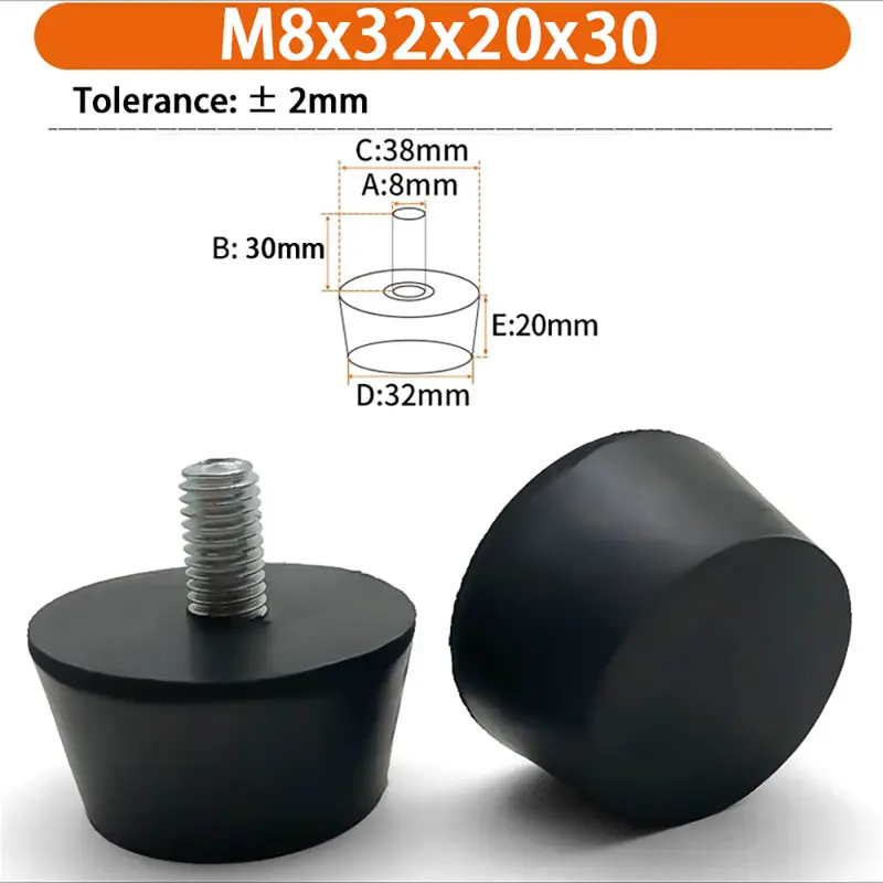 M6 M8 M10 Rubber Adjustable Feet Pad Feet Pad With Screw Table Chair Balck Leveling Foot Pad Furniture Leg Anti-shock Protection - Image 43