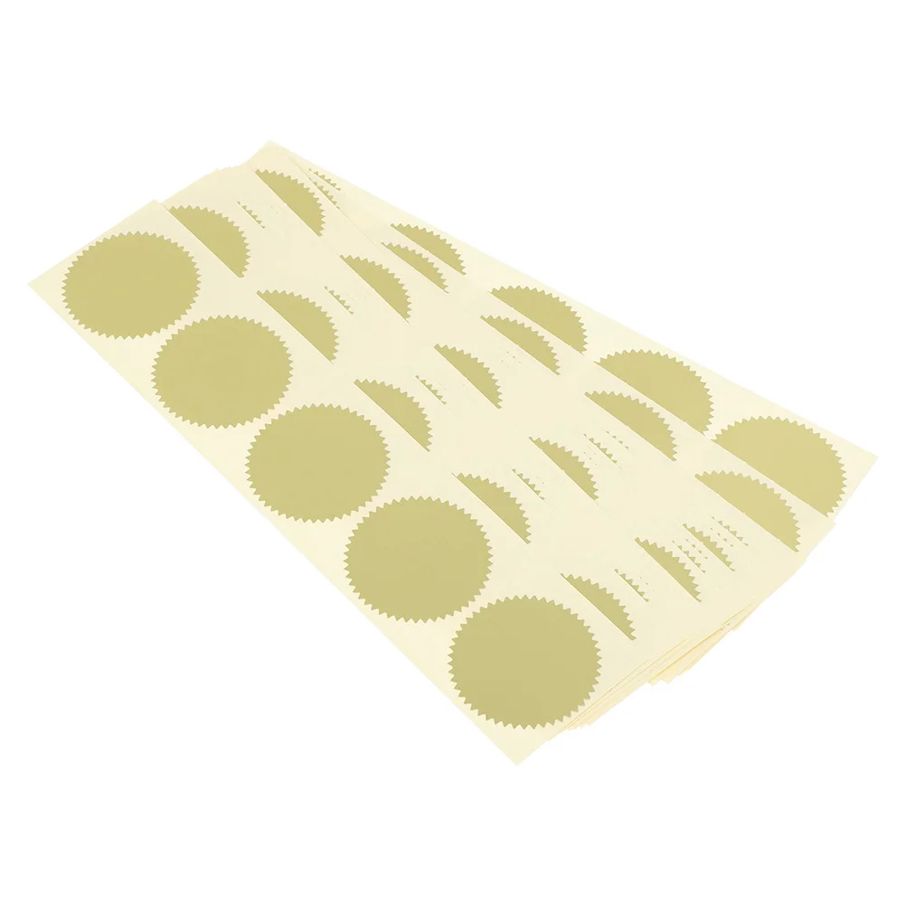 

100 Pcs Nail Sticker Embossed Stamp Foil Label Gift Bag Decor DIY Stickers Sealing Certificate