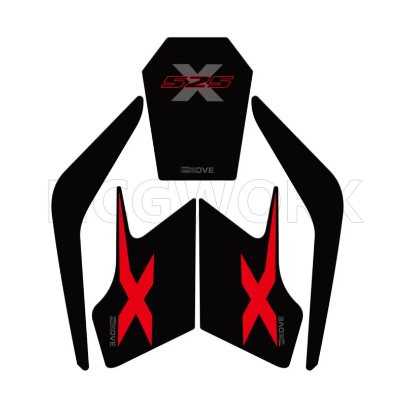 

1 Set Motorcycle Fuel Tank Stickers Decals for Colove 500x 525x