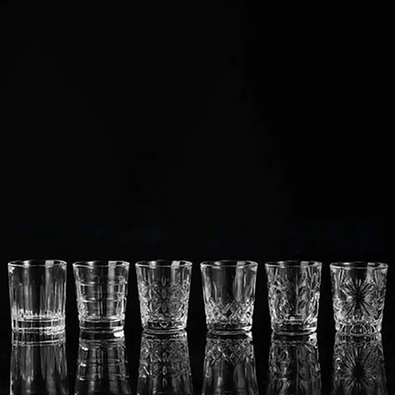 Mini Shot Glass for Tequila, Whisky Shot Glasses, Double Side Cordial Glasses,Tequila Cups, Small Glass Shot Cups, 50ml