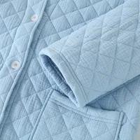 Automne hiver femmes chaud coton avec remplissage Robe dames peignoir femme à manches longues Robe de chambre Robes Simple maison vêtements 5
