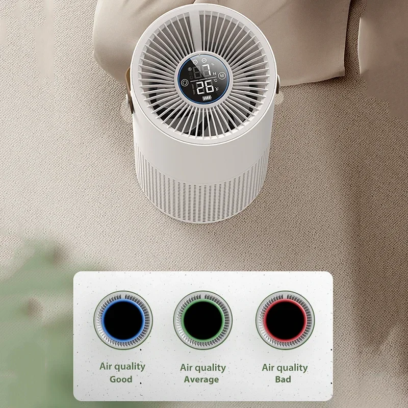Xiaomi Youpin Air Purifier Portable Fresheners Filter Air Cleaner Peculiar Smell Secondhand Smoke Filter Digital Display Home 4