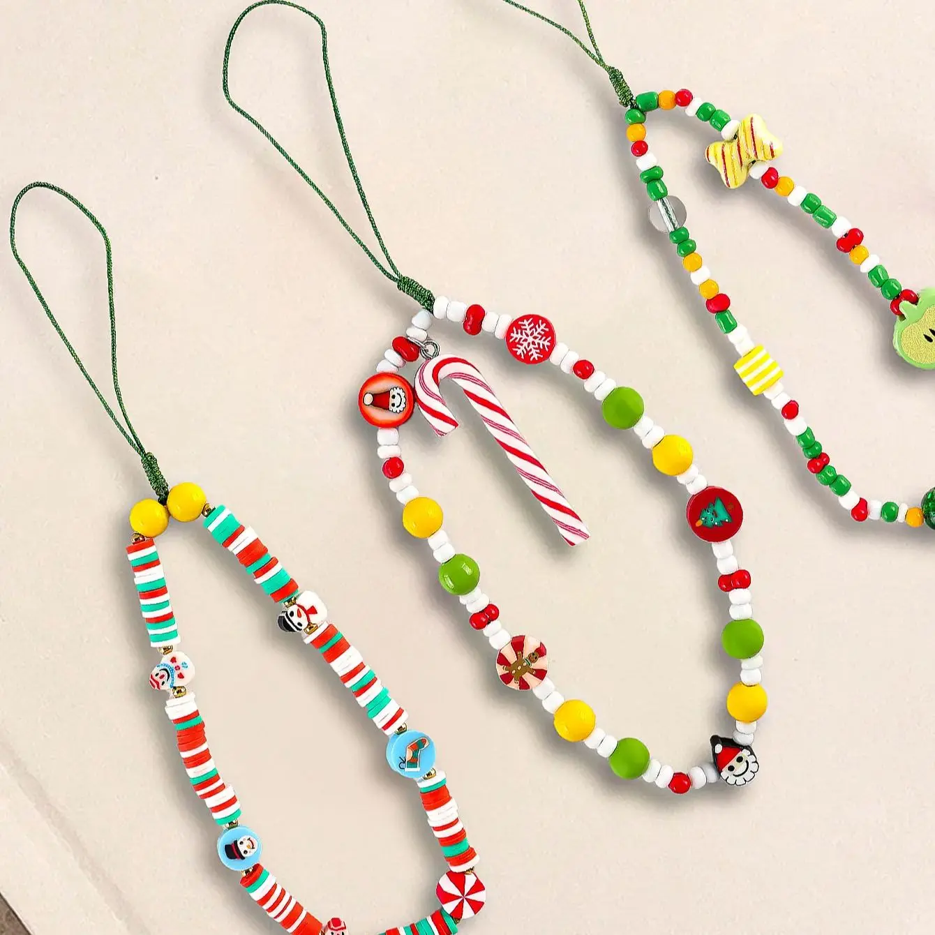 2025 Neue Handgefertigte Mehrfarbige Mix-and-Match Romantische Weihnachts-Handykette Geeignet für Männer und Frauen – Detail 11