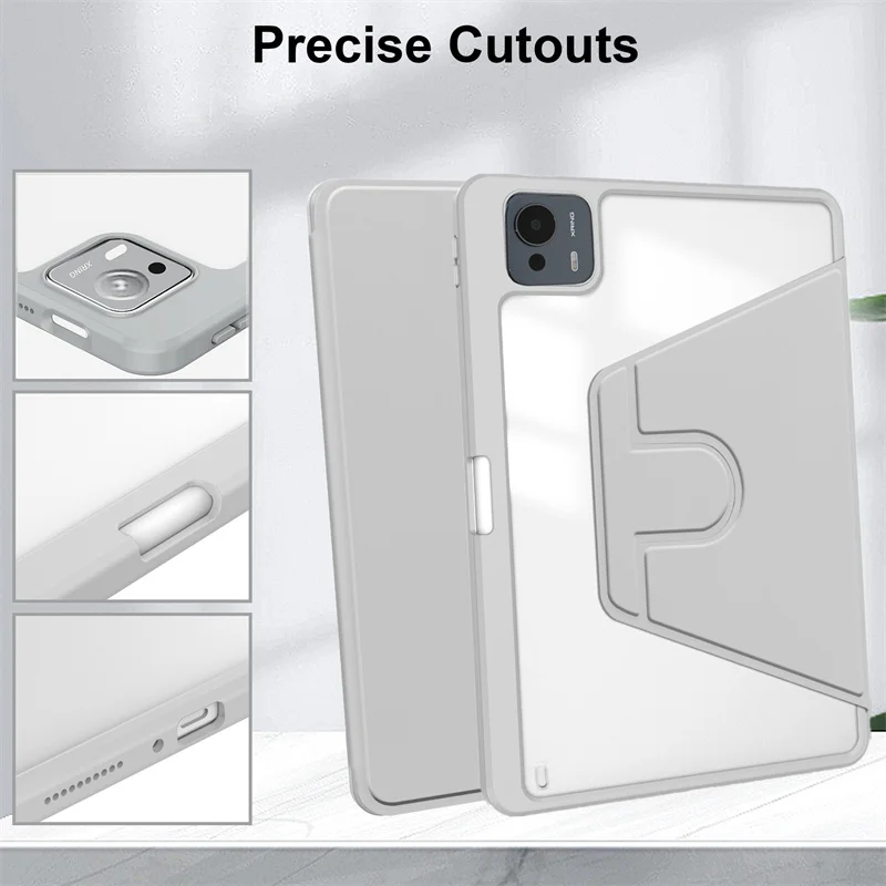 Enhanced Product Title:  
360° Rotating Acrylic Stand Case with Pen Holder