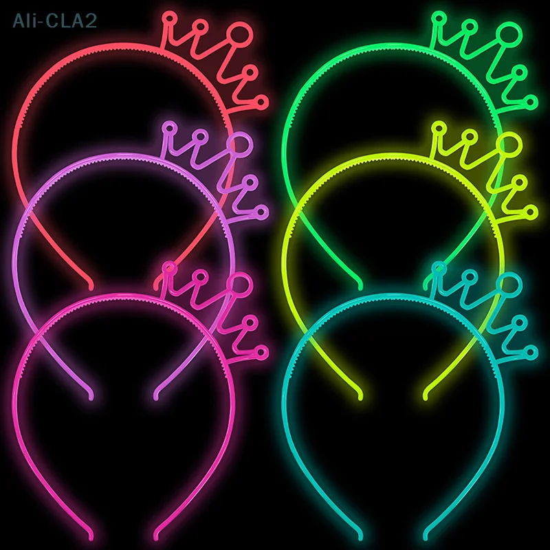 

Флуоресцентная повязка на голову для девочек, ободок для волос, аксессуары для украшения дня рождения, свадьбы