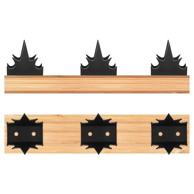 Intruder Deterrent Fence Wall Spikes 12 Pc Security Fence Spikes, Anti Climb Hardware, Bird Repellent Easy To Use