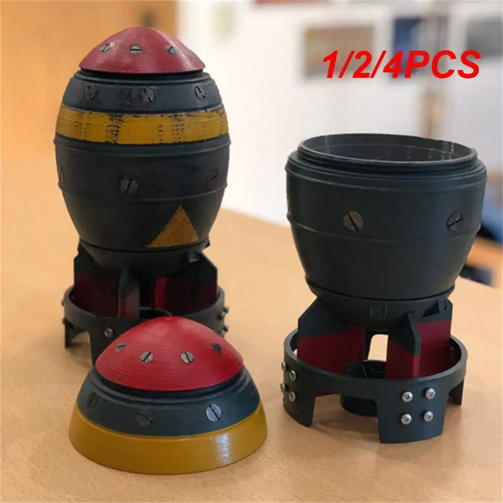 

1/2/4PCS Mini Nuke Bomb Storage Box Retro Resin Figurine Desktop Art Crafts Decor for Home Bedroom Office Tabletop Decoration