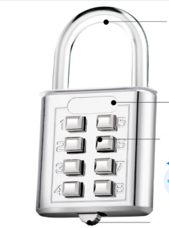 Digits Password Code Combination Padlock Zinc Alloy Suitcase For Luggage Travel Code Smart Lock Code Keyed Anti-thieft Locker