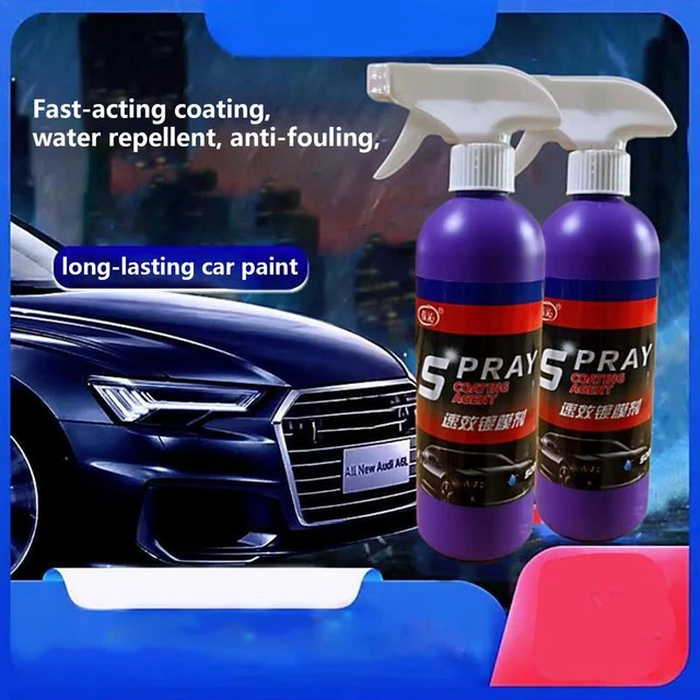 3 in 1 High Protection Quick Car Coating Spray For Cars Paint Mirror Shine  Crystal Wax Spray Nano Hydrophobic Anti-fouling - AliExpress